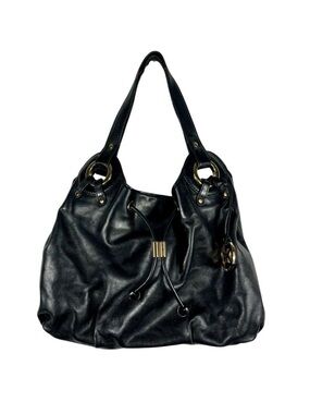 Michael Kors Ludlow
Black Leather Hobo
Shoulder Bag Gold
Hardware Y2K